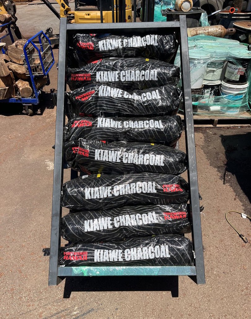 Kiawe Charcoal Rack - (8) 20lb bags - FIREWOOD HAWAII