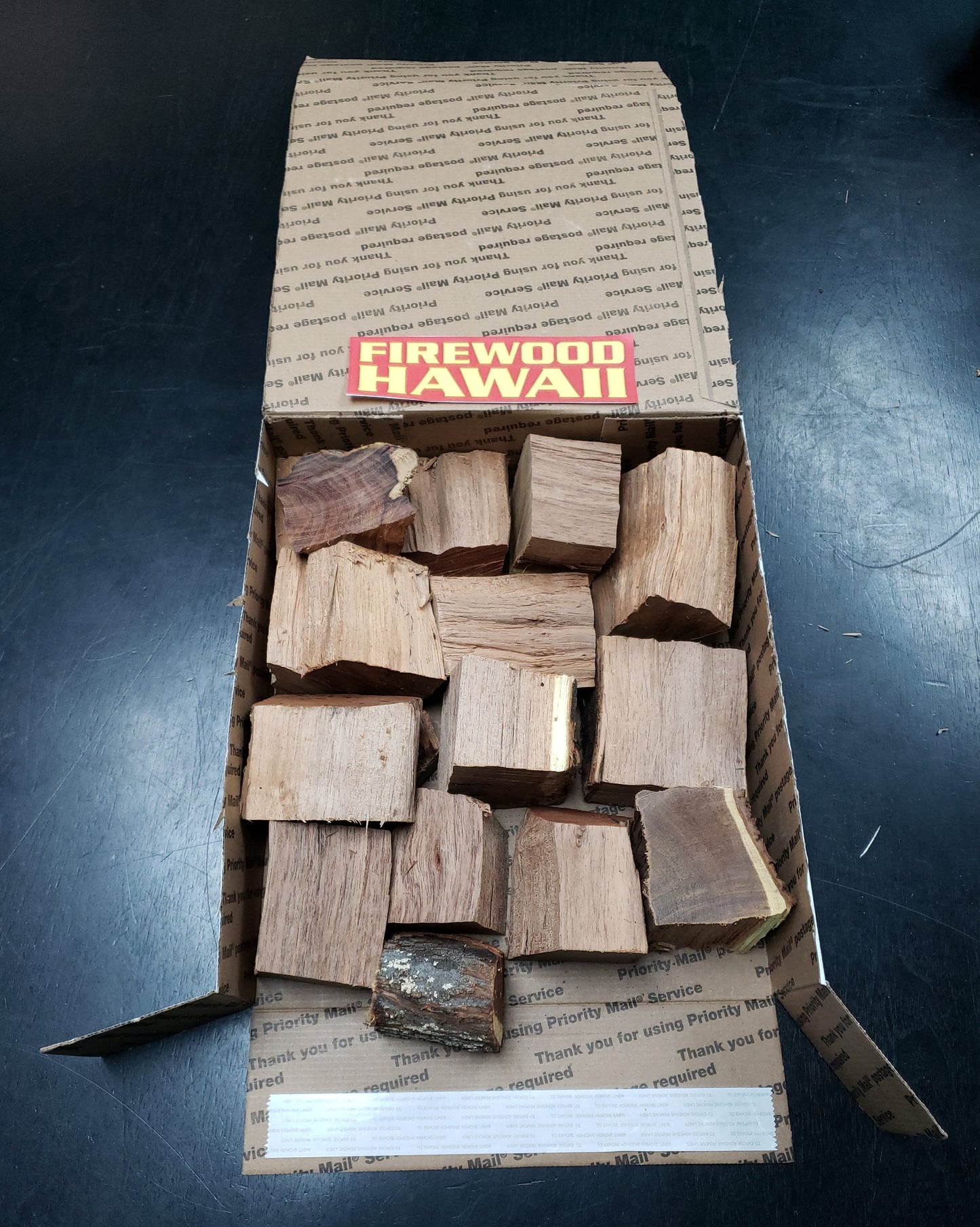 KIAWE FIREWOOD CHUNKS SMALL BOX - FIREWOOD HAWAII