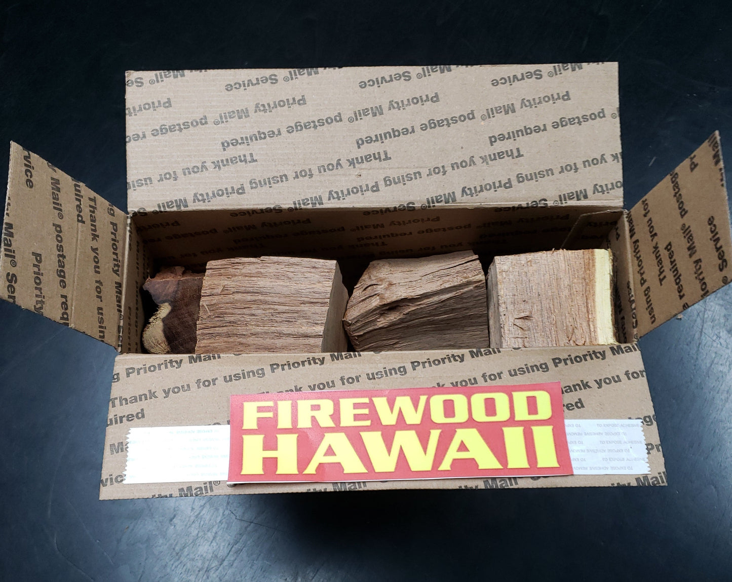 KIAWE FIREWOOD CHUNKS SMALL BOX - FIREWOOD HAWAII