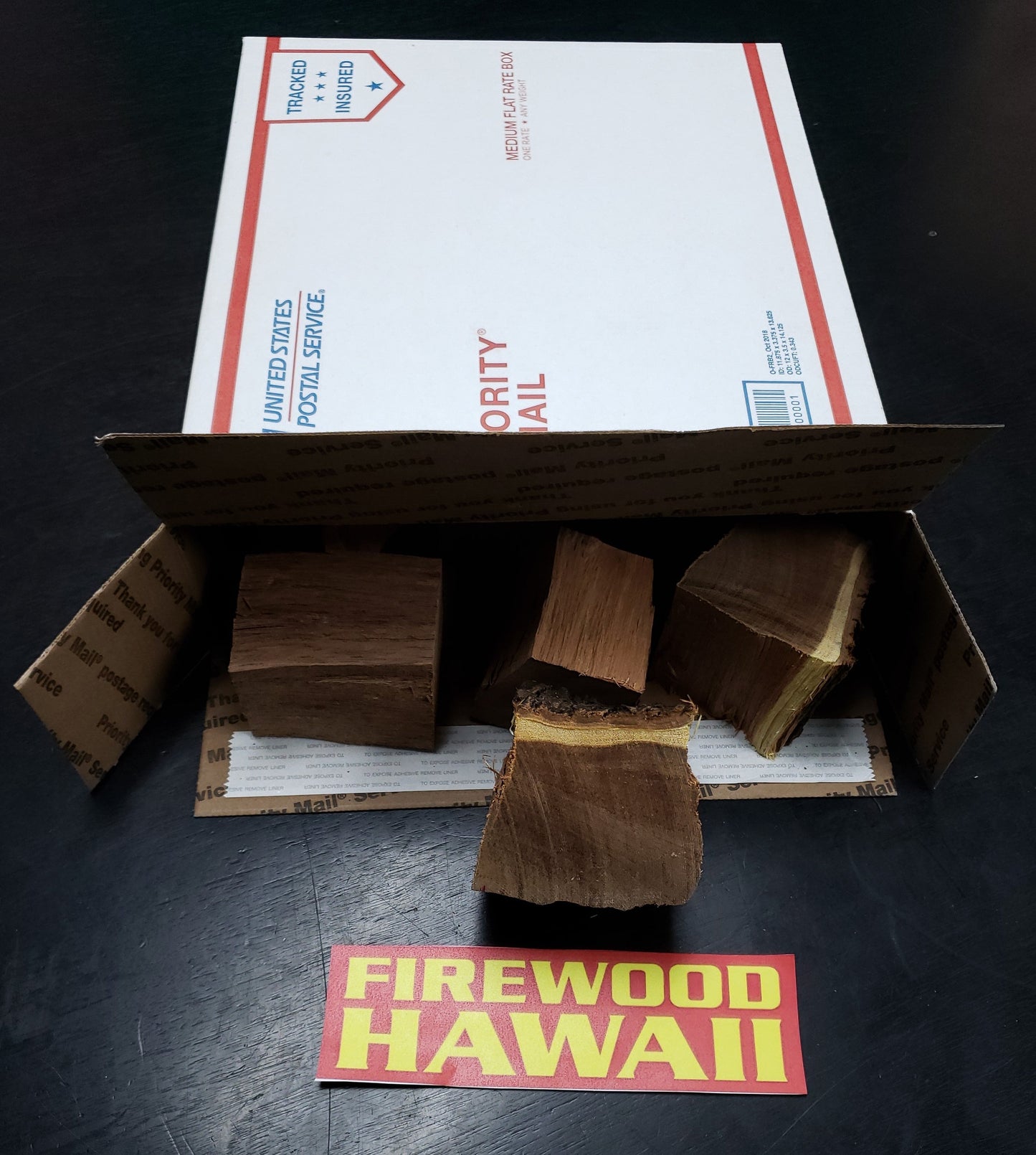 KIAWE FIREWOOD CHUNKS SMALL BOX - FIREWOOD HAWAII