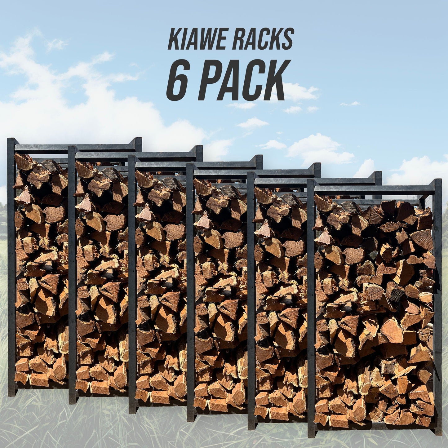 Kiawe Split Firewood Half Cord - (6) 2' X 4' Racks - FIREWOOD HAWAII