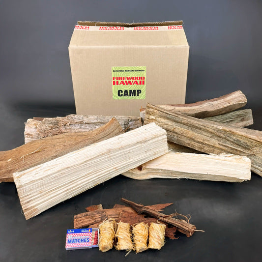 20 LB. Camp Split Firewood Large Box - FIREWOOD HAWAII