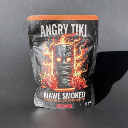 Angry Tiki - Kiawe Smoked Salt & Habanero Blend (4oz) - FIREWOOD HAWAII