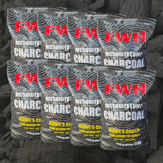 Mesquite Charcoal Rack - (8) 20lb bags - FIREWOOD HAWAII