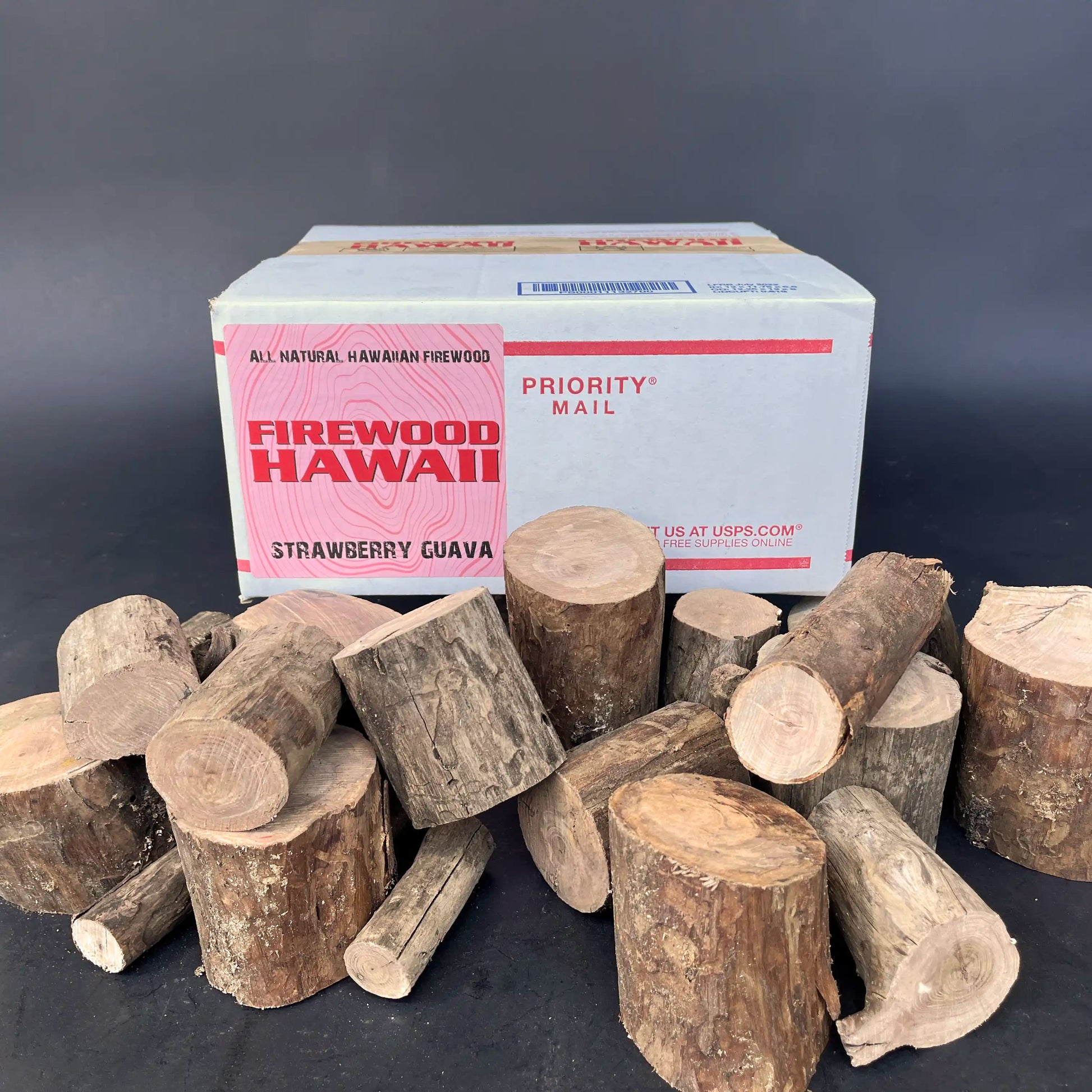 Strawberry Guava Firewood Chunks - Medium Box - FIREWOOD HAWAII