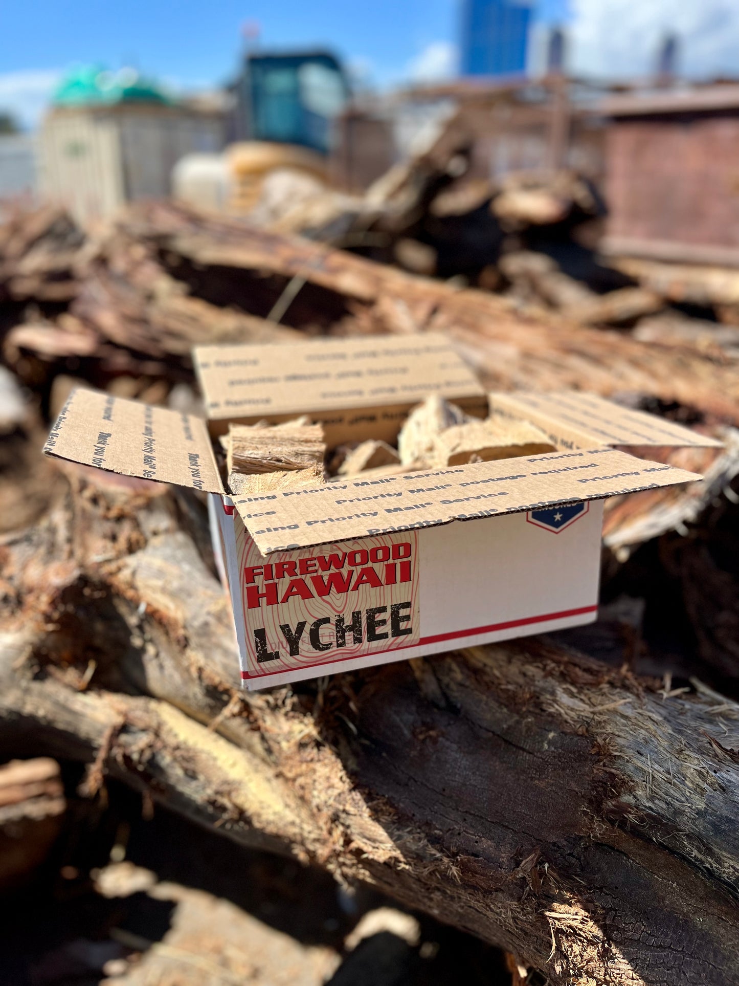 Lychee Firewood Chunks - Small Box