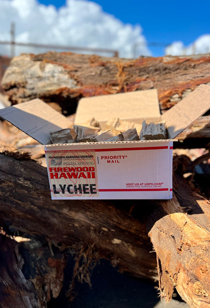 Lychee Firewood Chunks - Medium Box