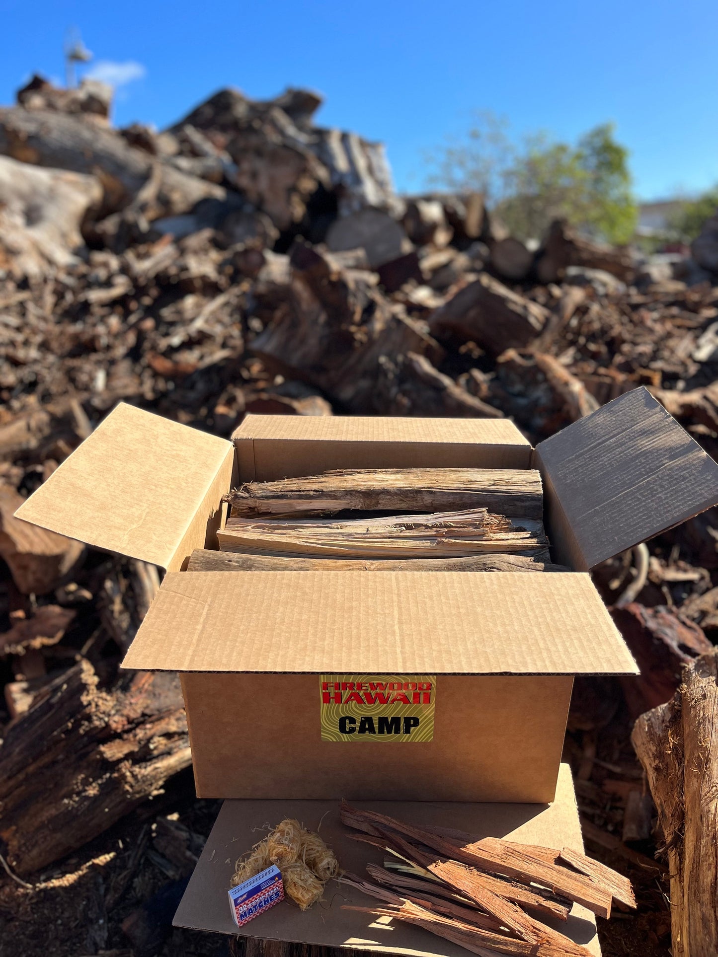 20 LB. CAMP SPLIT FIREWOOD LARGE BOX - FIREWOOD HAWAII