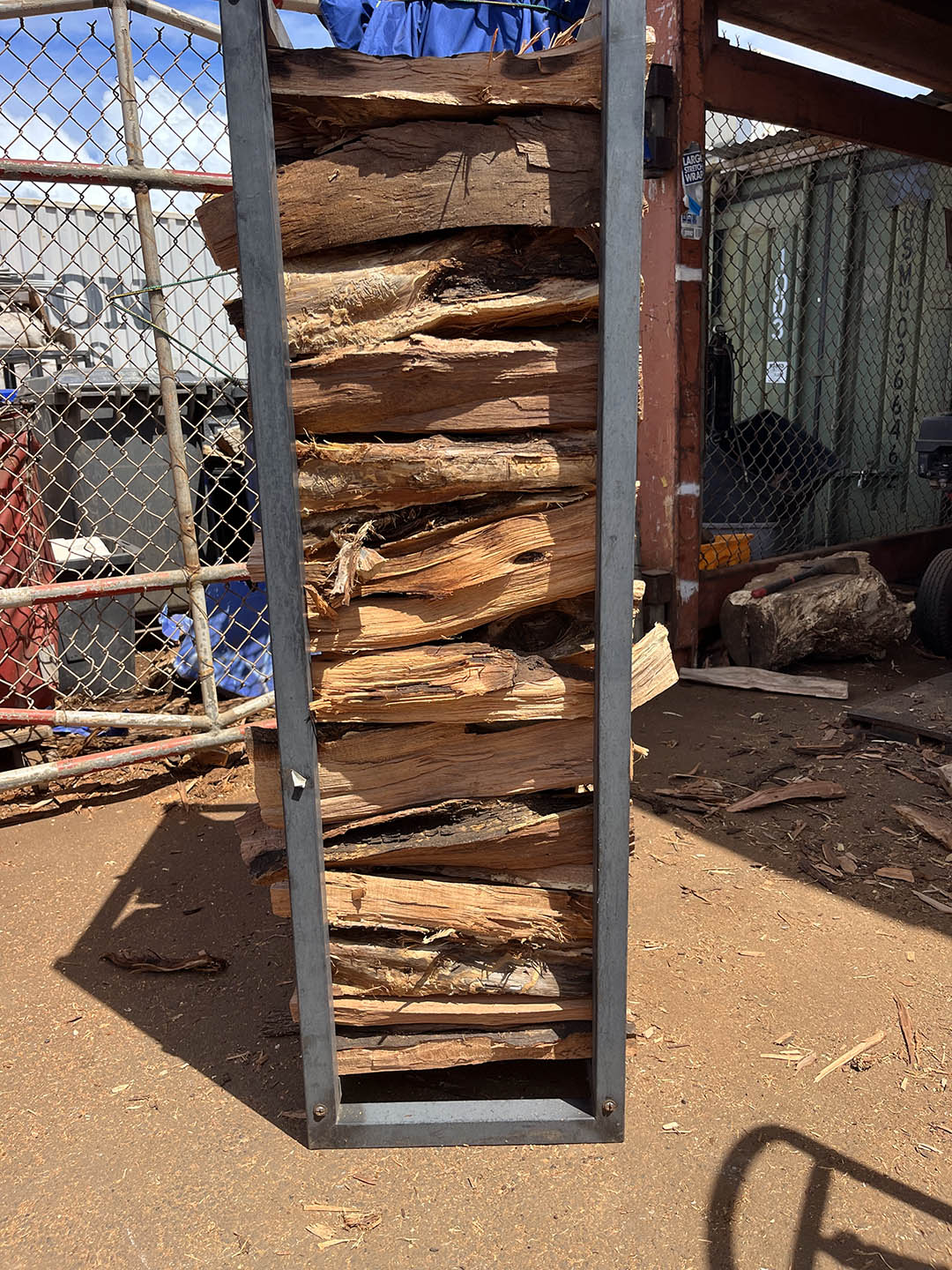 Kiawe Split Firewood 2 x4 Rack FIREWOOD HAWAII