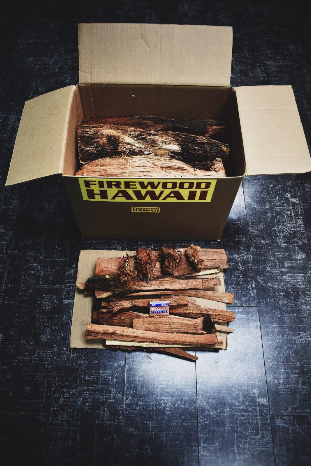 KIAWE SPLIT FIREWOOD LARGE BOX - FIREWOOD HAWAII
