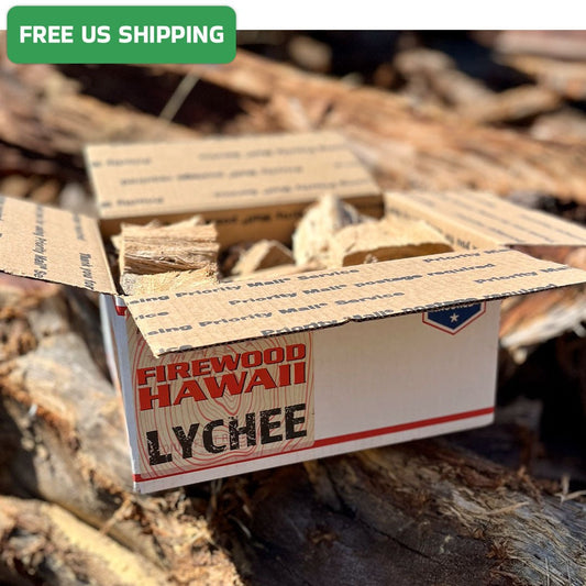 Lychee Firewood Chunks - Small Box - FIREWOOD HAWAII