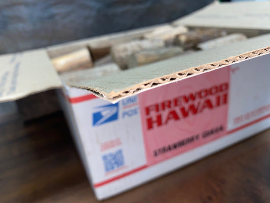 STRAWBERRY GUAVA FIREWOOD CHUNKS MEDIUM BOX - FIREWOOD HAWAII